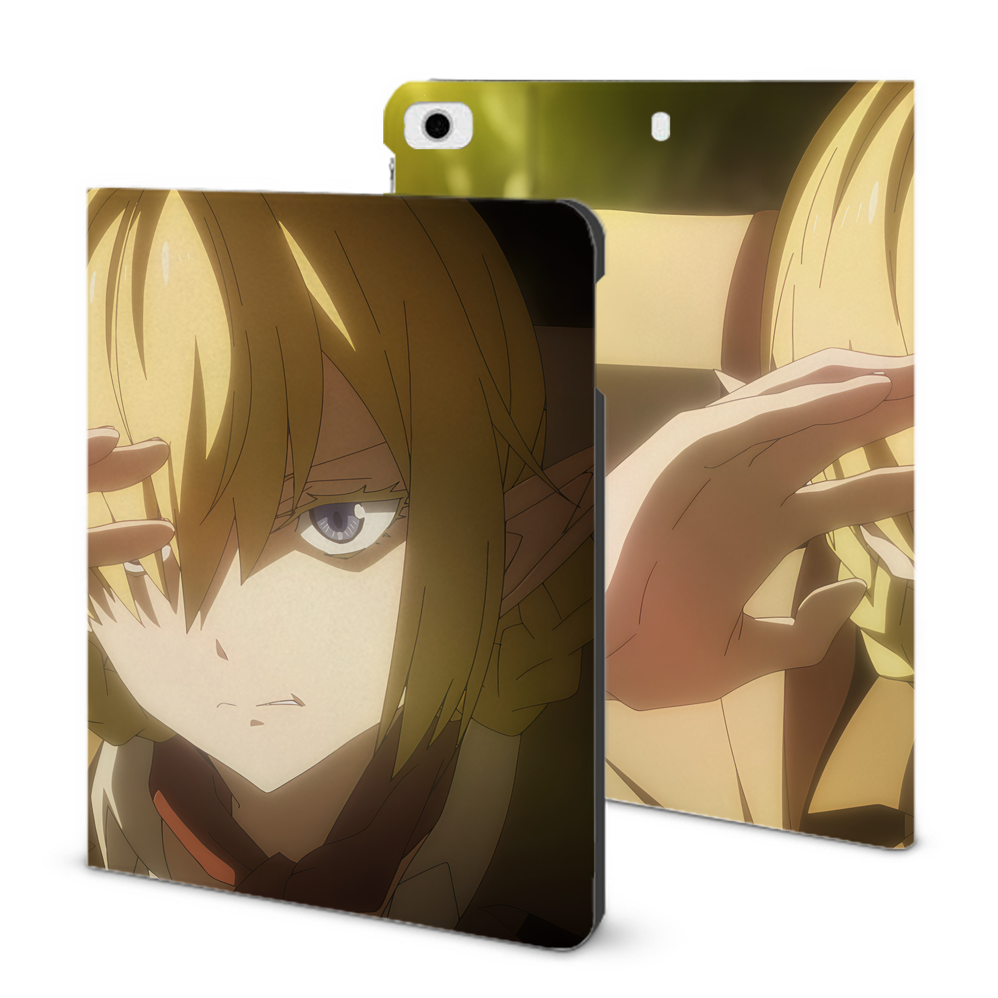（画像用） 転スラ Regarding Reincarnated to Slime IPad ケース ブック型 PUレザー TPU 耐衝撃 軽量 薄型 ペン収納なし 全面保護 IPad 各モデル対応